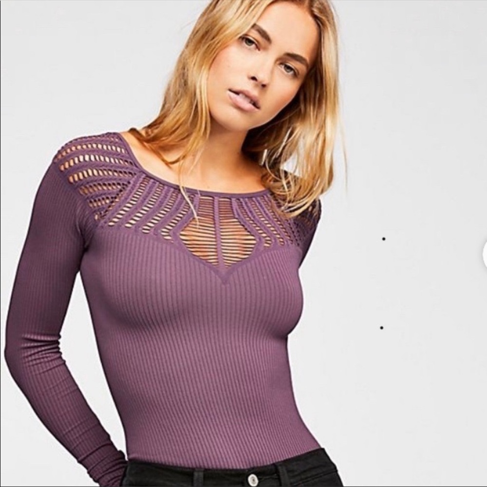 Intimately Free People Ribbed Long Sleeve Shirt